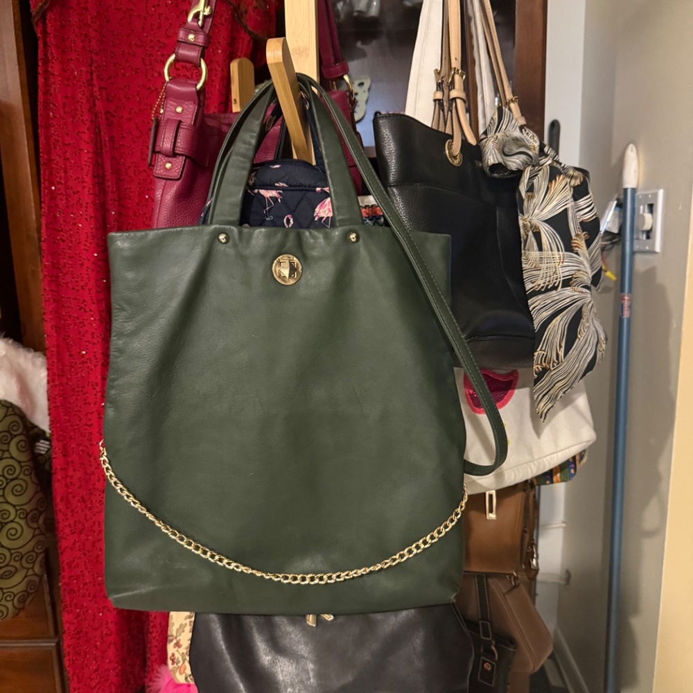 VTG KATE SPADE FOLD-OVER HAND BAG